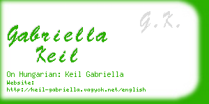 gabriella keil business card